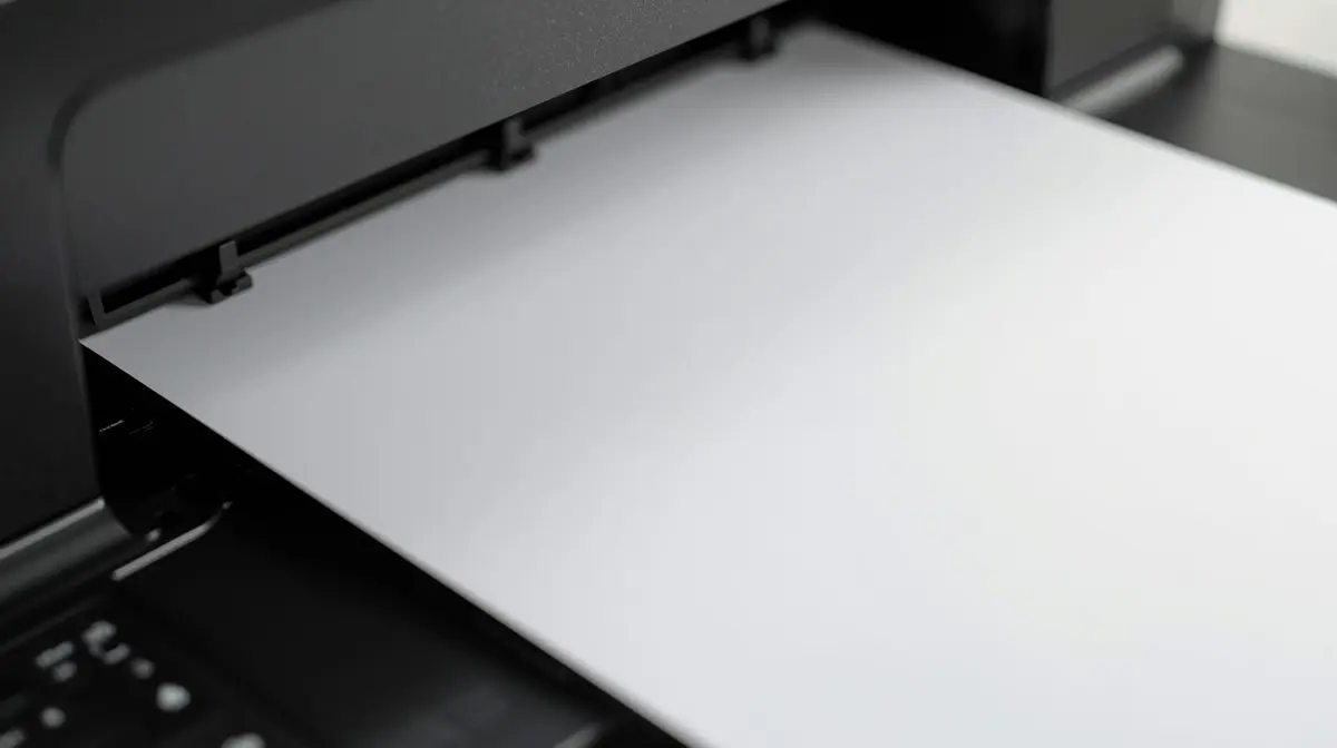 سفید پرینت گرفتن پرینتر